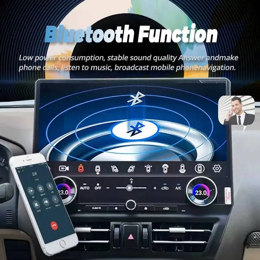 Car Radio Touch Screen For Toyota Prado Land Cruiser 150 2010-2021 Carplay 16.8inch Android 13 GPS Navi Multimedia Video Player