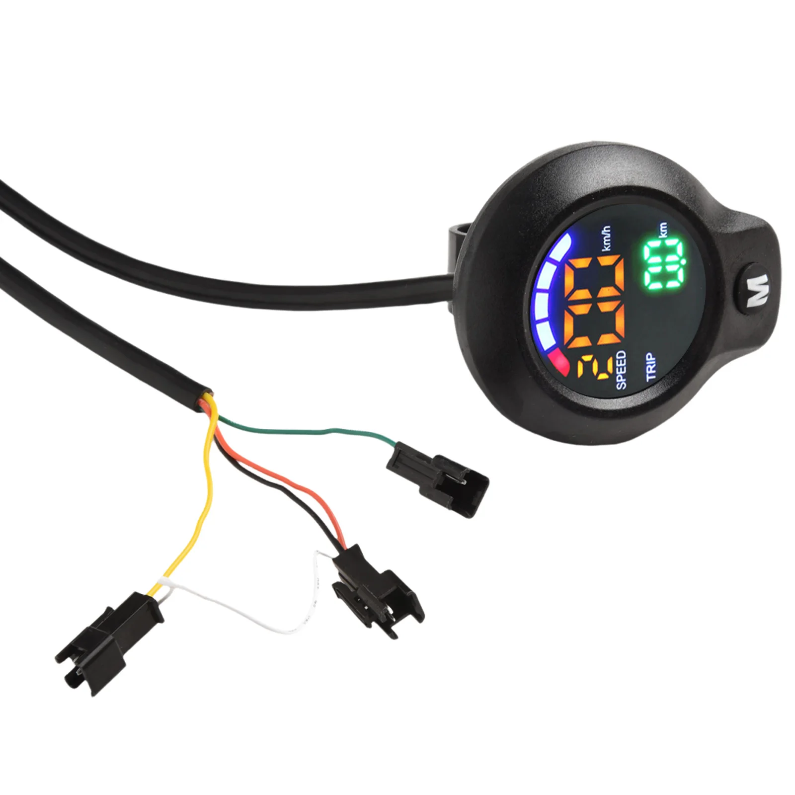 Ebike Throttle Bicycle Digital Display Easy To Install Speed Measurement Voltage Display Riding 3pin Plug For Balanced Bike