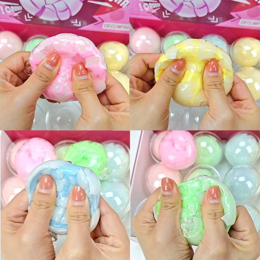 Squishy Stress Balls Slow Rebound Wax Skin Squeeze Toy Sensory Fidget Toy Soothing Relieving Stress For Kids Adult Party Gifts view 4