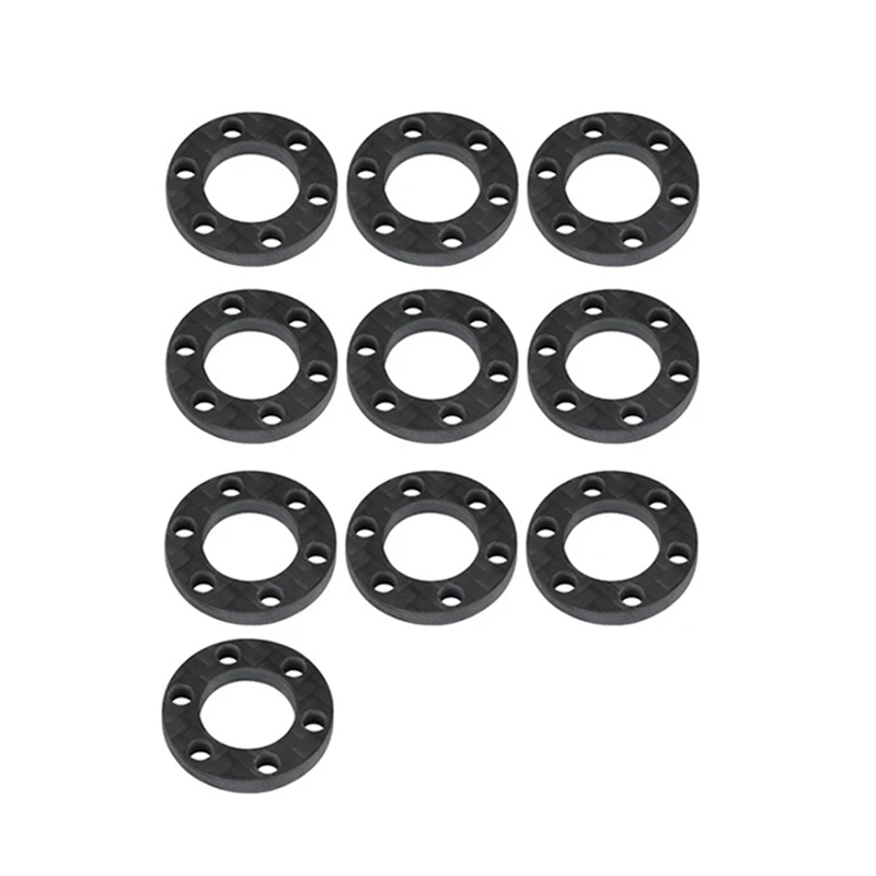 10Pcs Carbon Fiber Wheel Hex Hub Extension Adapter Offset Spacer 3Mm Thickness Fit For 1.9Inch 2.2Inch VP Wheel Rim Hub