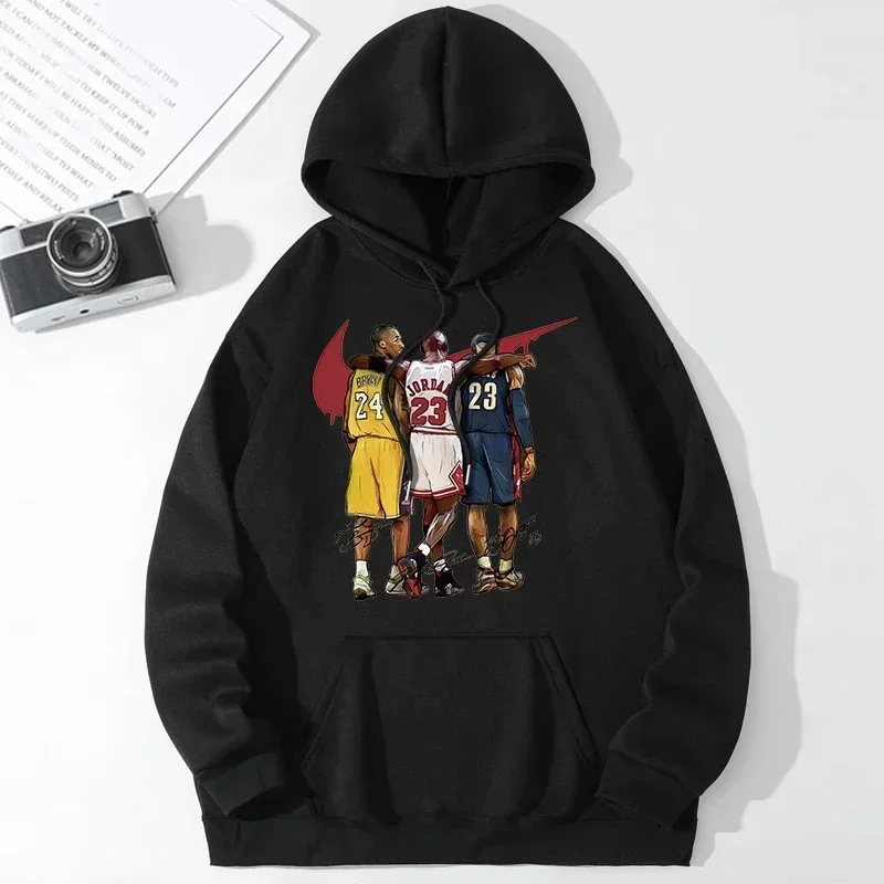

American street basketball leisure autumn and winter women's printed hoodie sports hoodie youth plus size free shipping