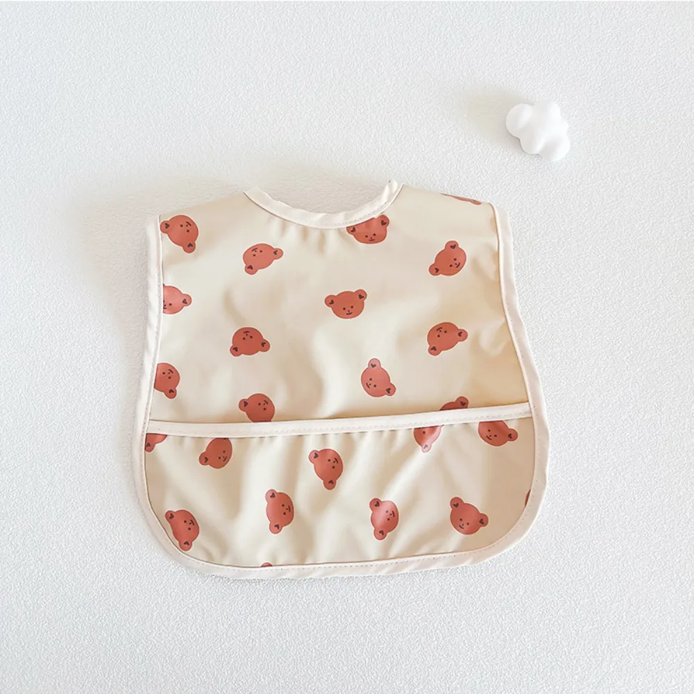 

Waterproof Animal Pattern Baby Feeding Bib Bear Rabbit Baby Drooling Bibs Sleeveless Cartoon Saliva Towel Burp Apron Summer