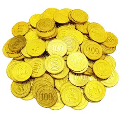 100 Pcs/Set Gold Coins Pirate Treasure Fun Party Bag Money