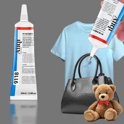 15/60ml Strong Fabric Glue Waterproof Agent Dry Fabric Patching Glue Versatile Fabric Repair Seam Adhesive for Clothing Textiles