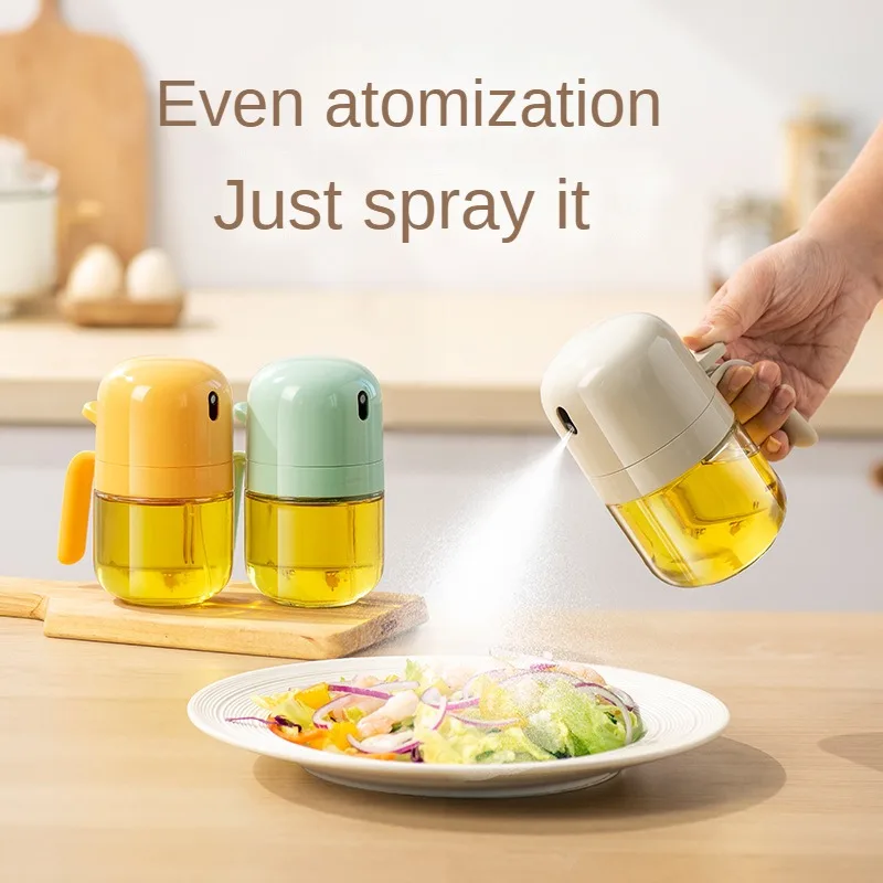 

Zackoo 300ml Oil Spray Bottle Pulverizador Aceite Spray Huiles Cuisine Air Fryer Glass Container Kitchen Camping Small Oil Pot