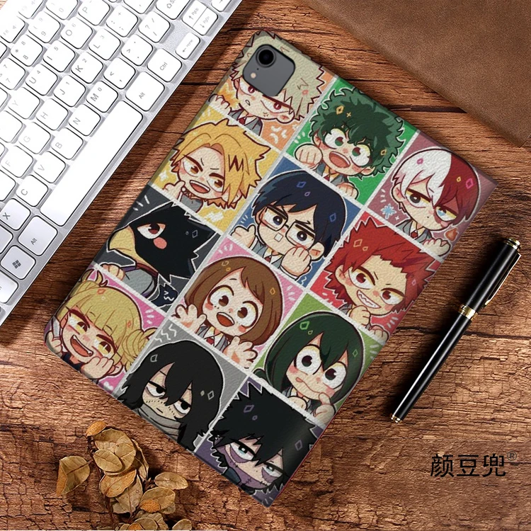 Silicone Anime Shell protetora para iPad, My Hero Academia, Caso DEKU, iPad Air 4, 5, 10.9, Mini, 5, 6, Pro, 12.9, 11, iPad, 10th, Luxo