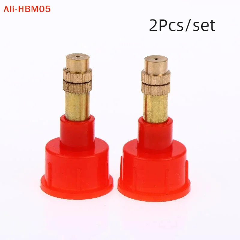 (HB05)2Pcs High Pressure Nozzle Brass Adjustable Garden Irrigation Atomization Watering Sprinkler Accessories Brass Nozzle