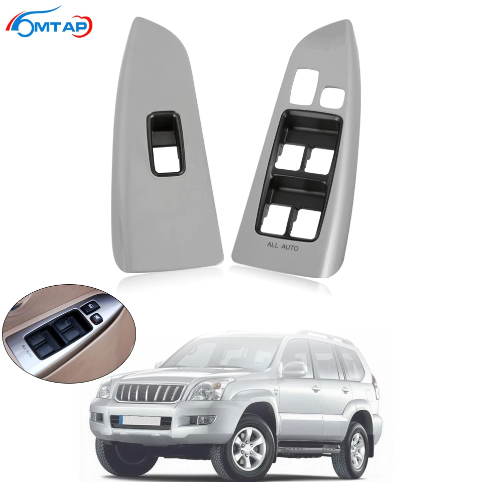 MTAP Panel sterowania podnośnikiem szyby samochodowej Pokrywa ramy do Toyota Land Cruiser Prado LC120 2003-2009 74232-60440 74231-60490