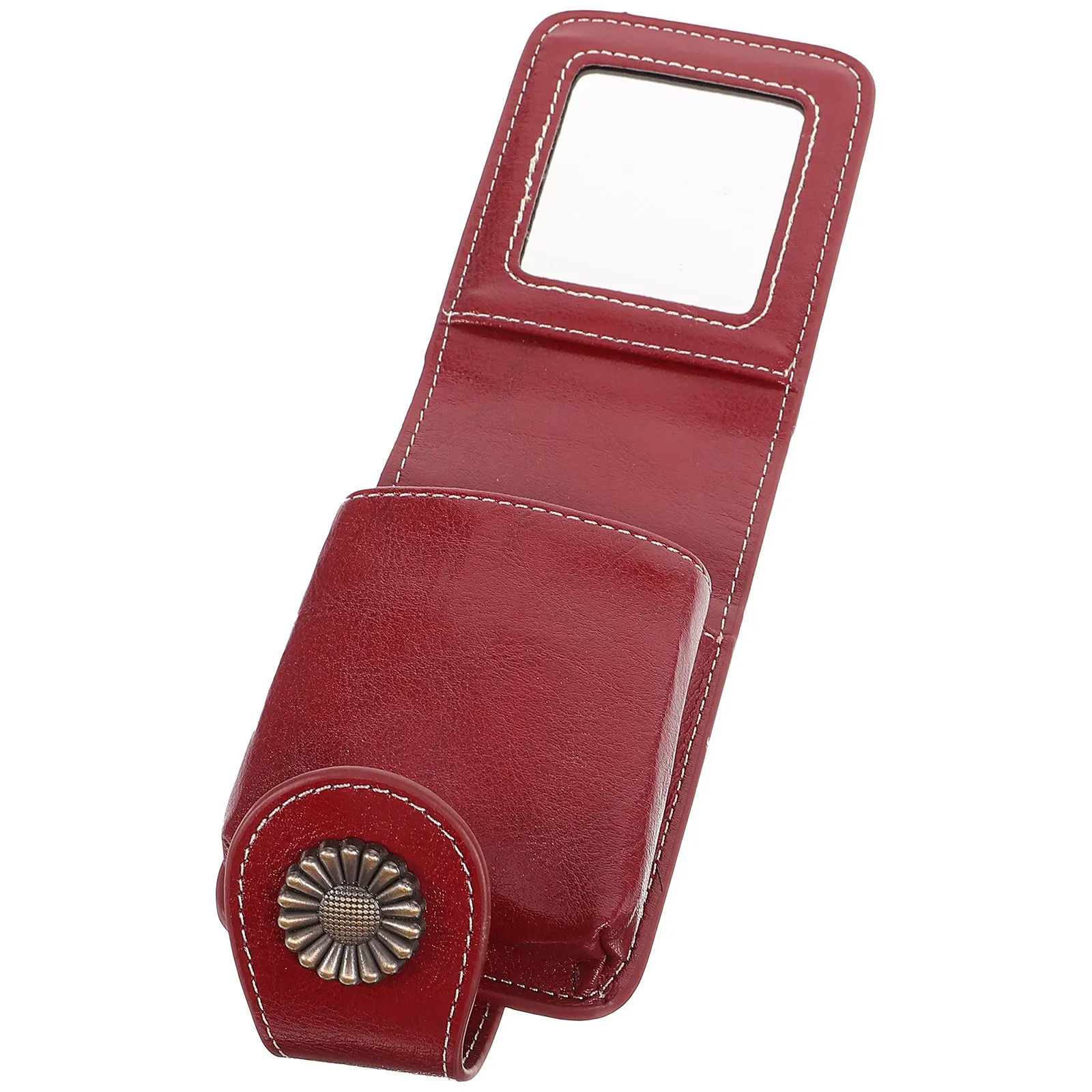 Lipstick Case with Mirror Ultra Light Clear Design Lipstick Holder for Purse Small Makeup Pouch Travel Outdoor Party Use