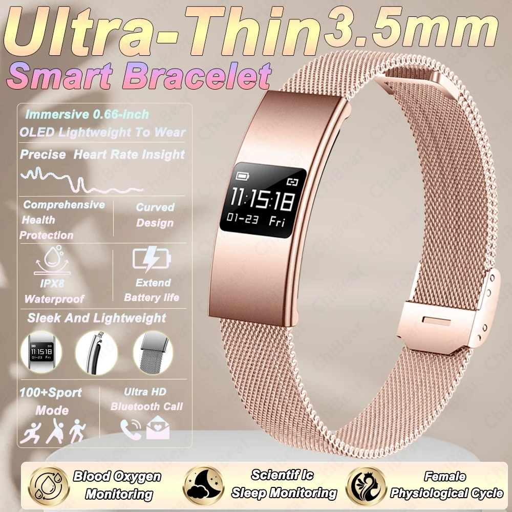 Smartwatch Stylish Watches For Women - Новый ультратонкий смарт-браслет 2026 года с