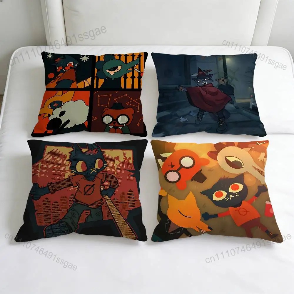 

Cute N-Night in the Woods Decorative Square Pillow Cover Soft & Comfortable Pillow Case Sofa Bed Home Decoration
