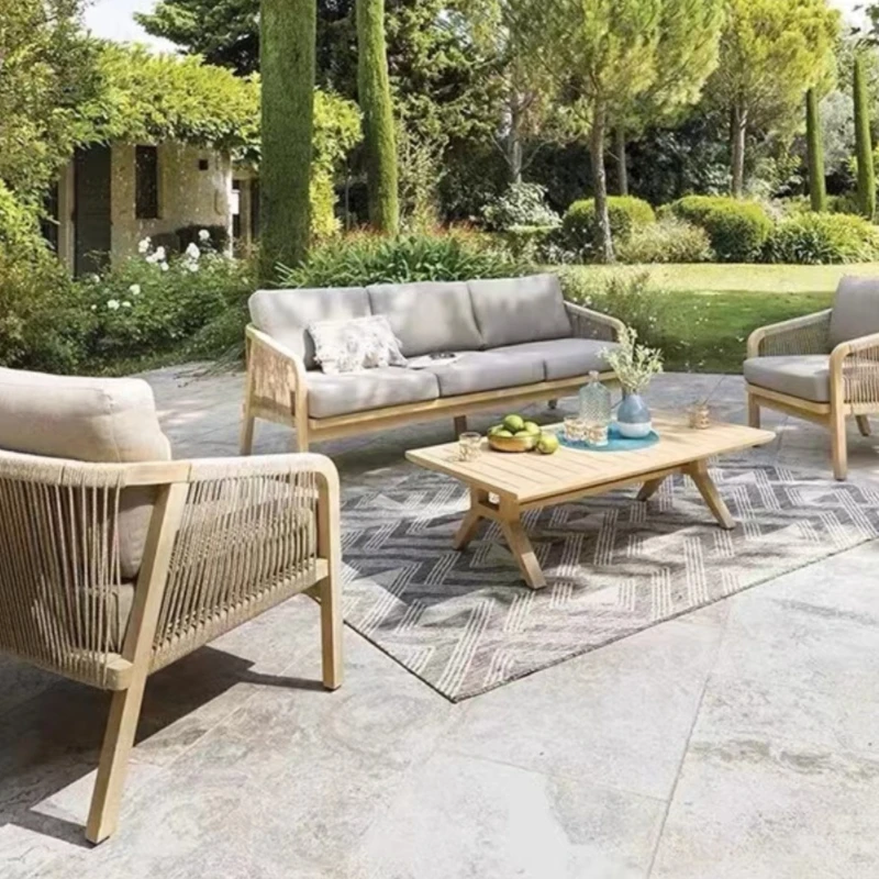 Outdoor Balcony Sofas Single Terrace Lounge Sectional Sofa Patio Sets Muebles De Exterior Terraza Patio Furniture
