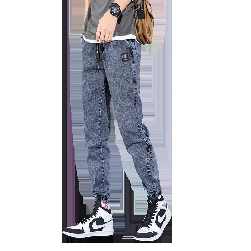 Spring Summer Black Blue Cargo Jeans Men Streetwear Denim Jogger Pants Men Baggy Harem Jean Trousers Plus Size 6XL 7XL 8XL