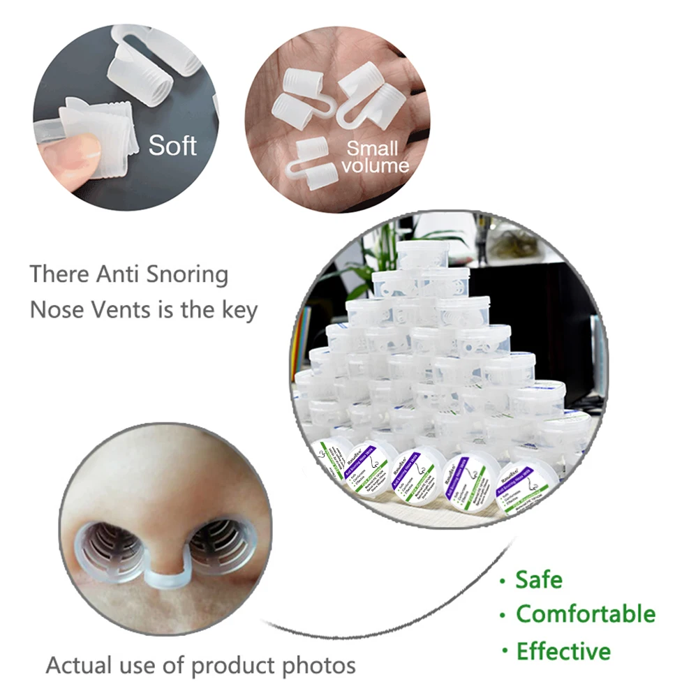 

Snore Reducing Devices Nasal Dilators Apnea Sleep Silicone Nose Clip Anti Snoring Nasal Dilator For Easy Breathing Sleeping Aid