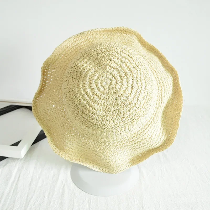 MAXSITI U Sun Hat for women Summer Beach Hat fashiona Lafite Straw Hat travel sunscreen multifunctional folding  straw hat