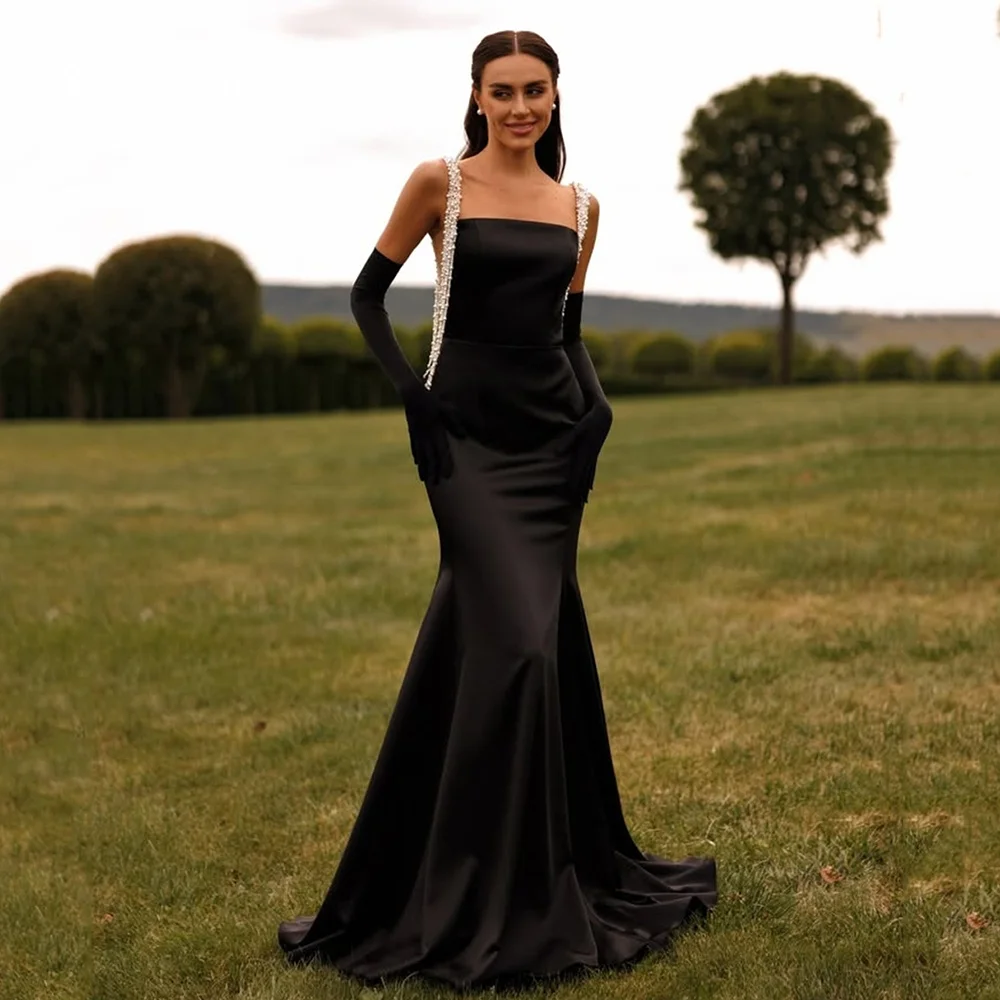 

Smileven Luxury Beading Mermaid Prom Dress Square Collar Party Gowns Cultivating Oneself Formal Occassion Dress Customized 2026