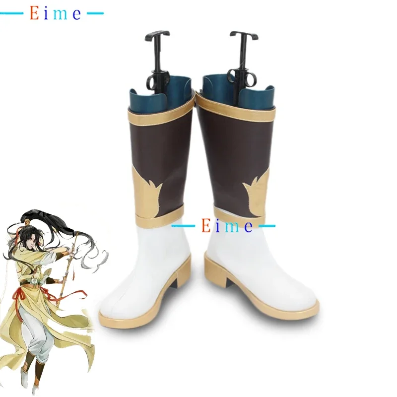 Jin Ling Cosplay Shoes Anime Accessories Mo Dao Zu Shi Cosplay Props PU Leather Shoes Halloween Carnival Boot Custom Made