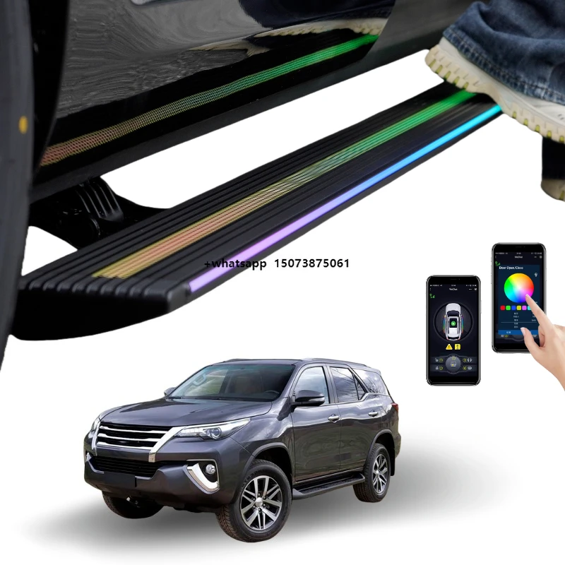 

Automatic Power Running Board with LED Light for Fortuner Electric Running Board Side Steps