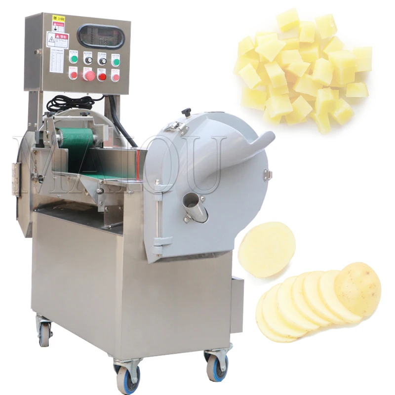 Multi-function Double-head Fruit And Vegetable Processing Equipment Cutting/Cutter Machine For Sale