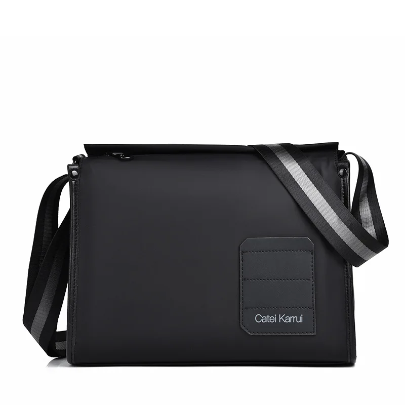 Imagen 6: Bolso de moda de gran capacidad, mochila cruzada de un solo hombro, tela Oxford impermeable, bolso de lona de lujo para hombre