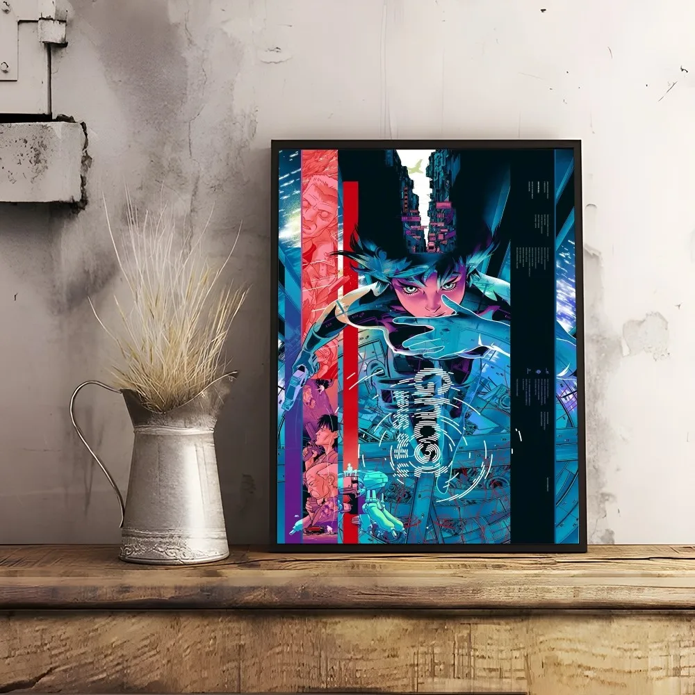 G-Ghost Anime S-Shell Cool Poster Wall Art Painting Study Nordic Home Decor Gift