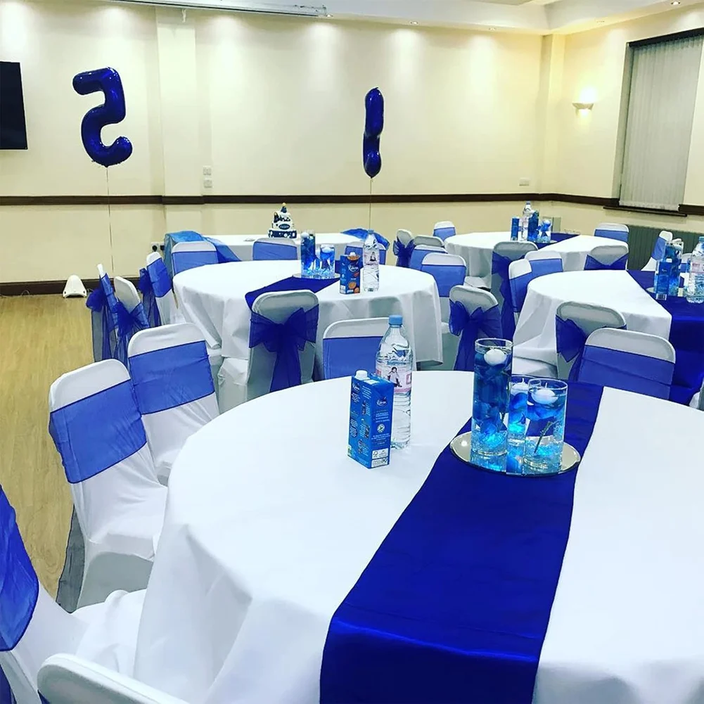 

Скатерть VEHO-Satin, длинная скатерть для прямоугольного или круглого стола, гладкая скатерть для свадьбы, дня рождения, 10 шт.