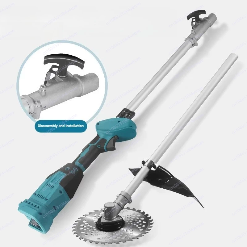 

Lawn trimmer, electric lawn mower, garden mower with handrails cordless