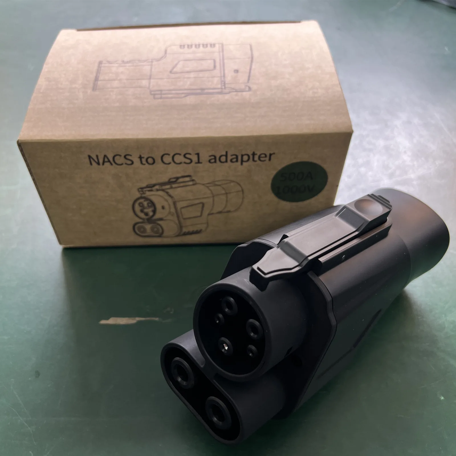 Adattatore da Tesla a ccs1 da NACS a CCS1 500A/1000V da NACS a CCS1 ricarica rapida dei tuoi compressori CCS1 EV a NACS con spina a vortice