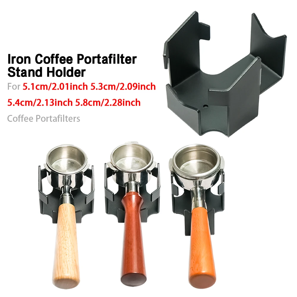 Iron Coffee Portafilter Stand Holder Portafilter Holder For 51/53/54/58MM Coffee Portafilters Coffee Tamper Station For Barista