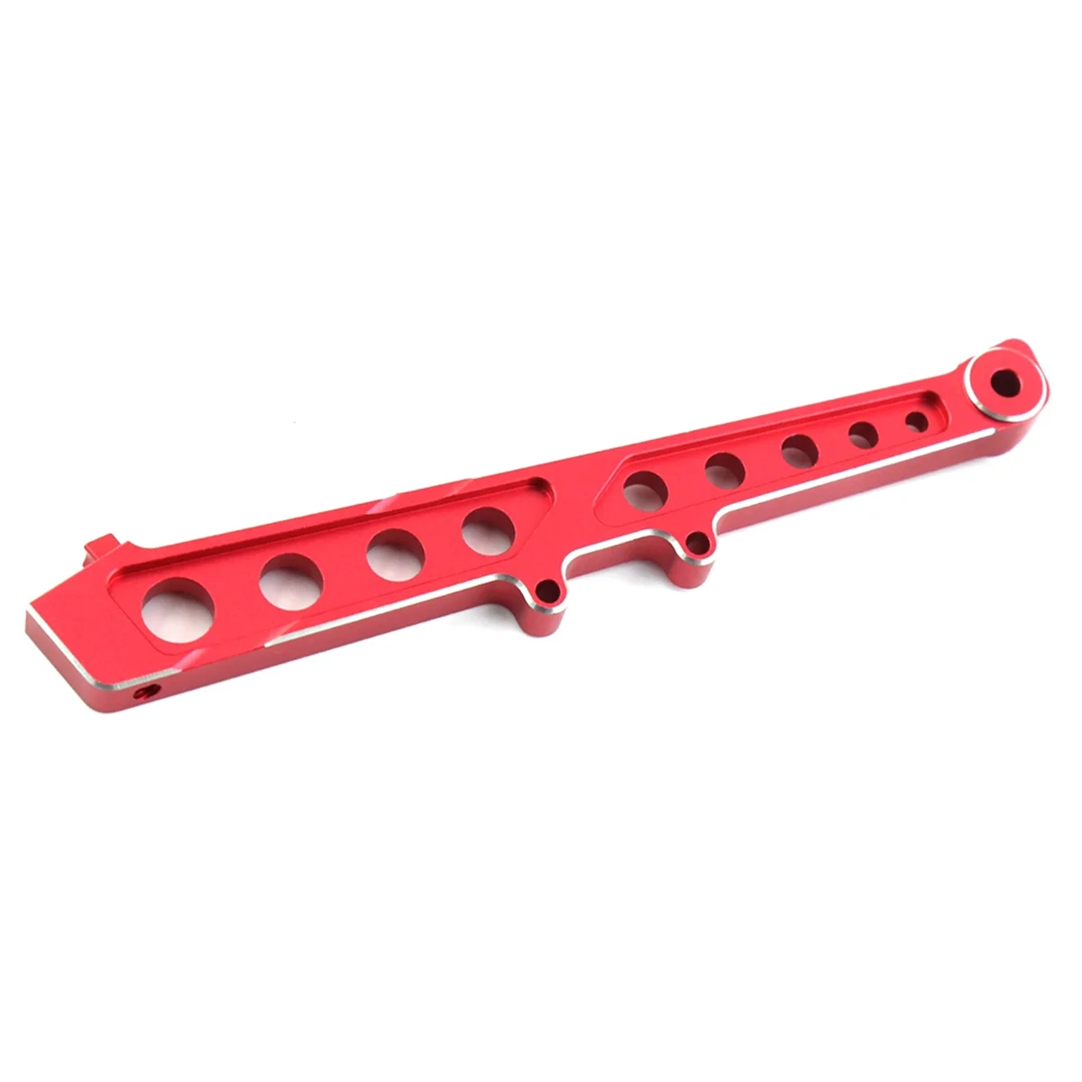 Y34a suporte de chassi dianteiro e traseiro de alumínio para arrma 1/7 infração ilimitada 6s rc carro atualizações peças acessórios, vermelho