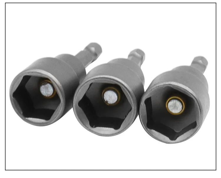 1/4 Zoll Sechskant-Magnet-Steckschlüssel-Bits 6-19mm Sechskant-Mutternschlüssel für Elektrobohrer, Schraubendreher, Schlagschrauber, Reparaturwerkzeuge – Detail 13