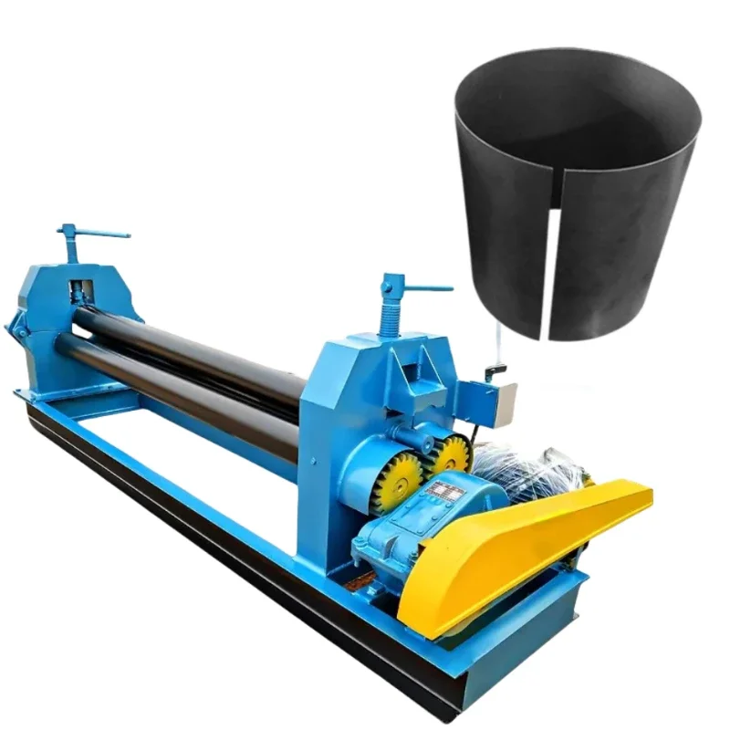 Sheet metal roller machine 4 roll portable roller forming machine