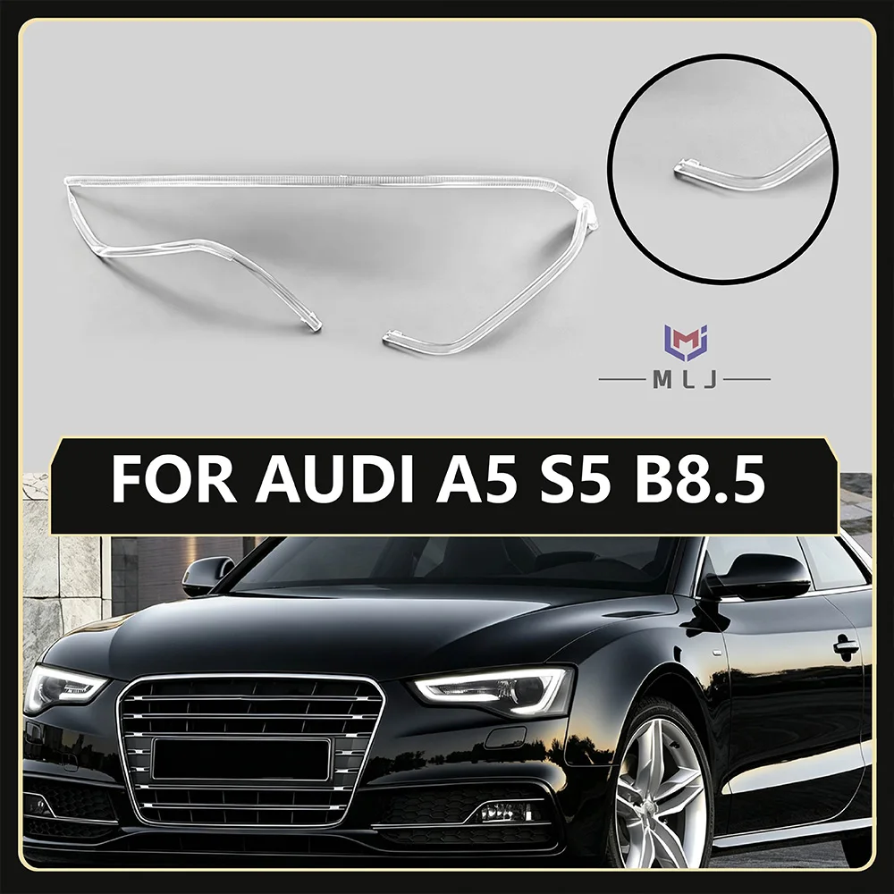 For Audi A5 S5 B8.5 2012-2016 Headlight Angel Eyes DRL Acrylic Light Guide Strips Tubes Daytime Running Light Replacement Parts
