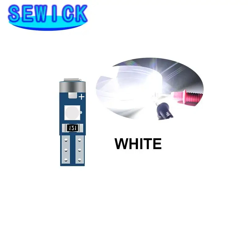500pcs 12V canbus T5 58 74 286 W1.2W Super Bright 3030 LED 3SMD wedge LED Light Car Dashboard Instrument Cluster Panel Lamp Bulb