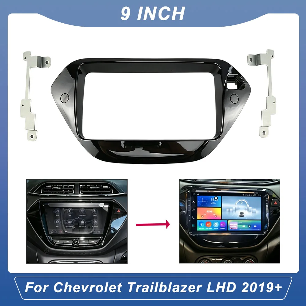 9 Inch Android Stereo Dash Fitting Panel Kit For Chevrolet Trailblazer LHD 2019+ Car Fascia Frame Canbus Adapter