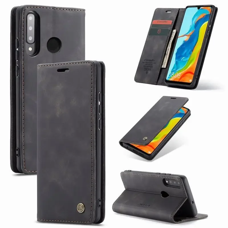 Leather Wallet Case For Huawei P30 Lite Pro Luxury Magnetic Flip Matte Bumper Phone Cover For Huawei P 30 Pro On P30lite Coque