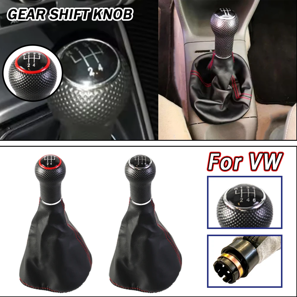 5/6 Speed Car Accessories Gear Shift Knob VW for Polo GolfMK4 Seat IBIZA Car Styling ﻿