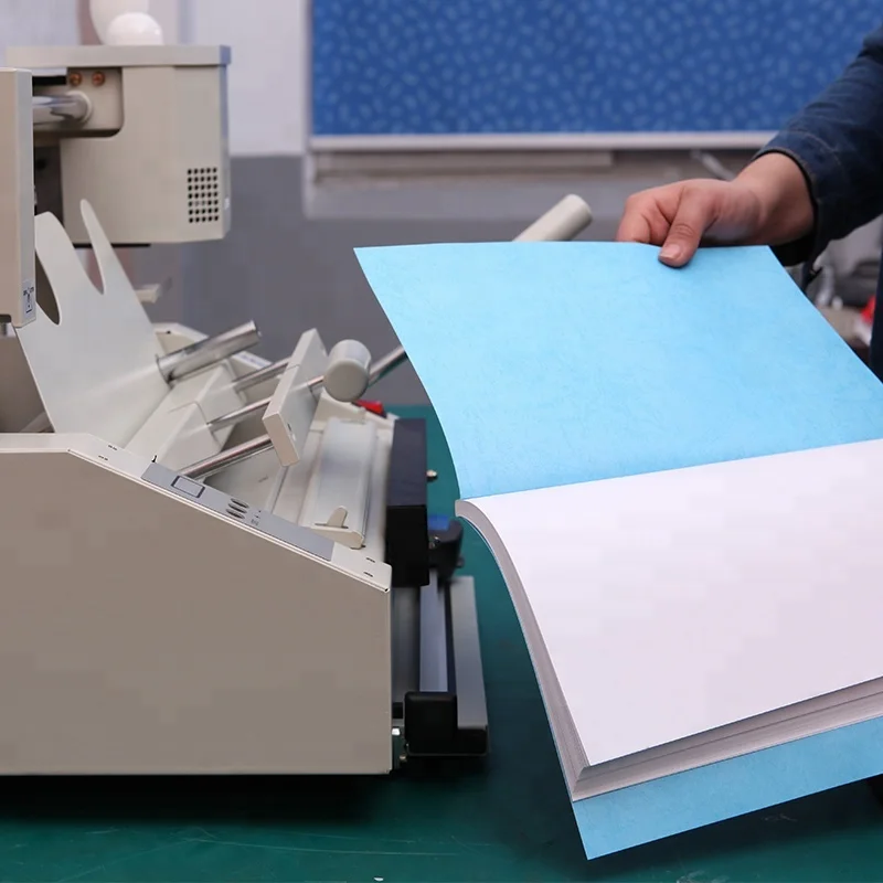 JB-4) Kleberordner mit Rillen, Perforieren, Schneiden, Desktop-Kleben, Heißkleberordner