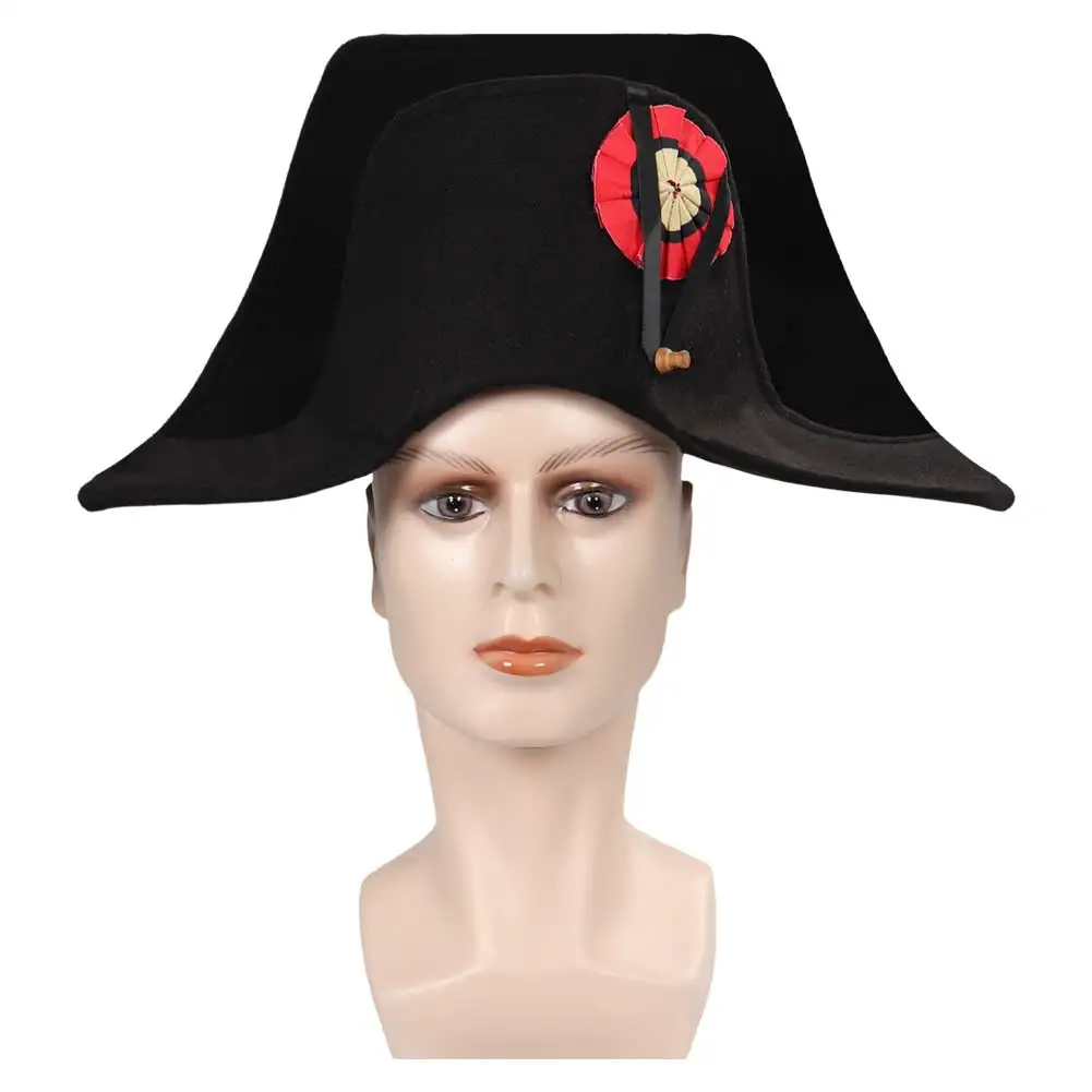 Volwassen Admiraal Bicorn Hoed Franse Kapitein Cap Napoleon Cosplay Fantasy Kostuum Accessoire Halloween Rolspel Fantasia Rekwisieten Geschenken