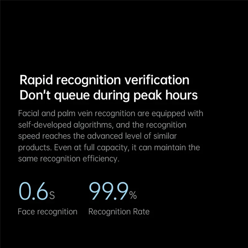 【GRANDO PIÙ GRANDE!】 Riconoscimento facciale Palmprint T500 Macchina per la presenza Scheda Scorrimento Password Accesso Funzionalità amministrativa