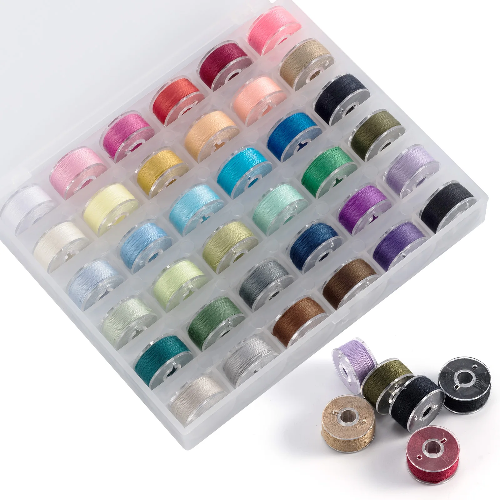 

36pcs Assorted 200D Fly Tying Thread for Size 6-14 Flies Fly Fishing Lure Making Material Midge Nymph Small Dry Flies Bass