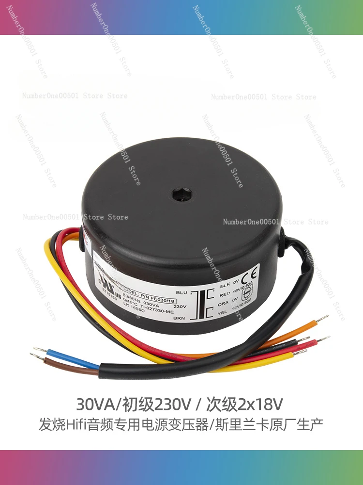 

30W double 18V NORATEL sealed ring bull 30VA toroidal transformer, brand new and original