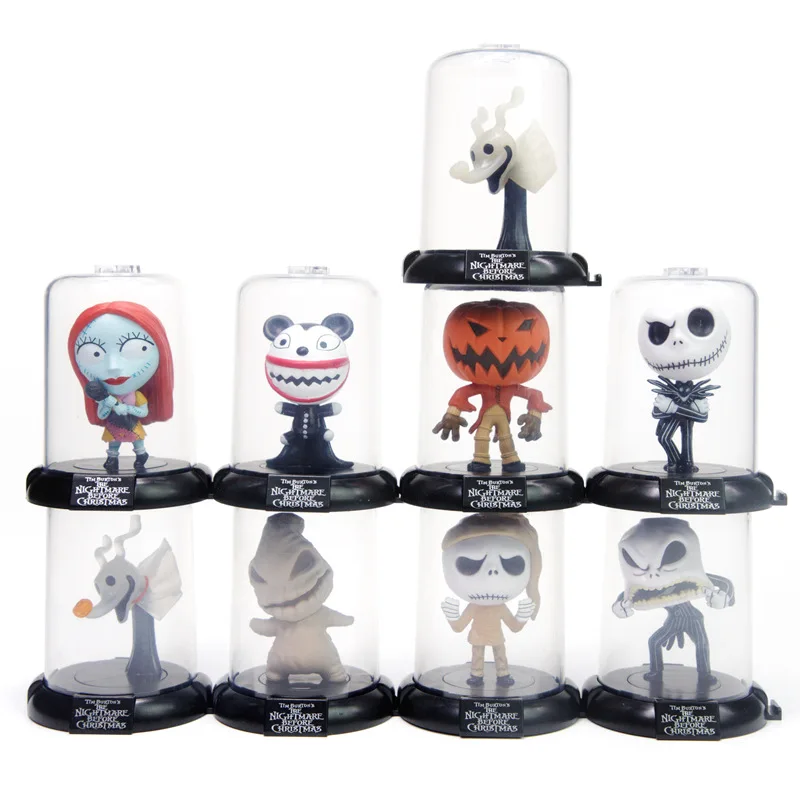 Halloween Hot Toys Disney The Nightmare Before Christmas Action  Figure Mystery Toy Boxes Sally Jack Skellington Blind Box Gifts