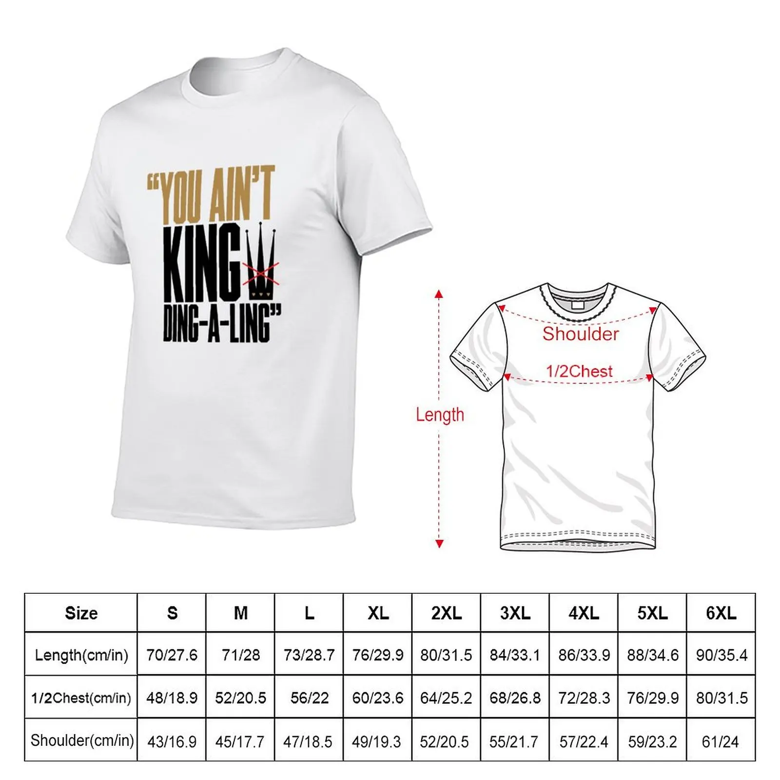 You ain't King ding-a-ling - Version2 T-Shirt Mechanic Work Tee Shirt