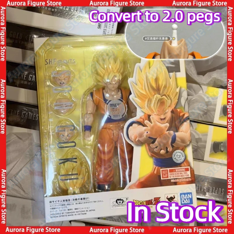 

In Stock Bandai Dragon Ball S.H.Figuarts SHF Super Saiyan Son Goku The Games Begin Anime Action Figures Toys Models PVC Gift