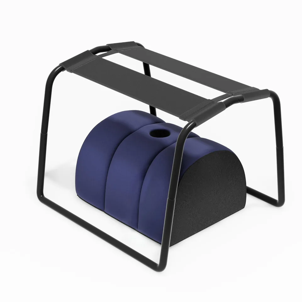 Multifunctional Weightless Position Bouncer Chair Folding Portable Elastic Stools Room Travel Metal Furniture Inflatable Pillow