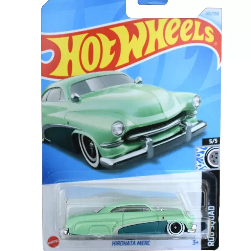 Original Hot Wheels Metal Car 1/64 Alloy Retro Style Green Hirohata Merc Squad Vehicle ModelS Diecast Toys for Boys NO.143/250