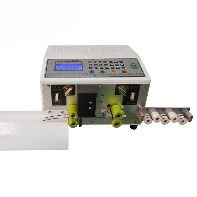 Computer Wire Stripping Machine New Design Double Line Automatic