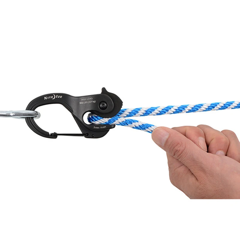 Imagem -06 - Multifuncional Camping Tent Rope Buckle Alumínio Alloy Fixo Cam Mecanismo Carabiner Clip Outdoor Caminhadas Acessórios