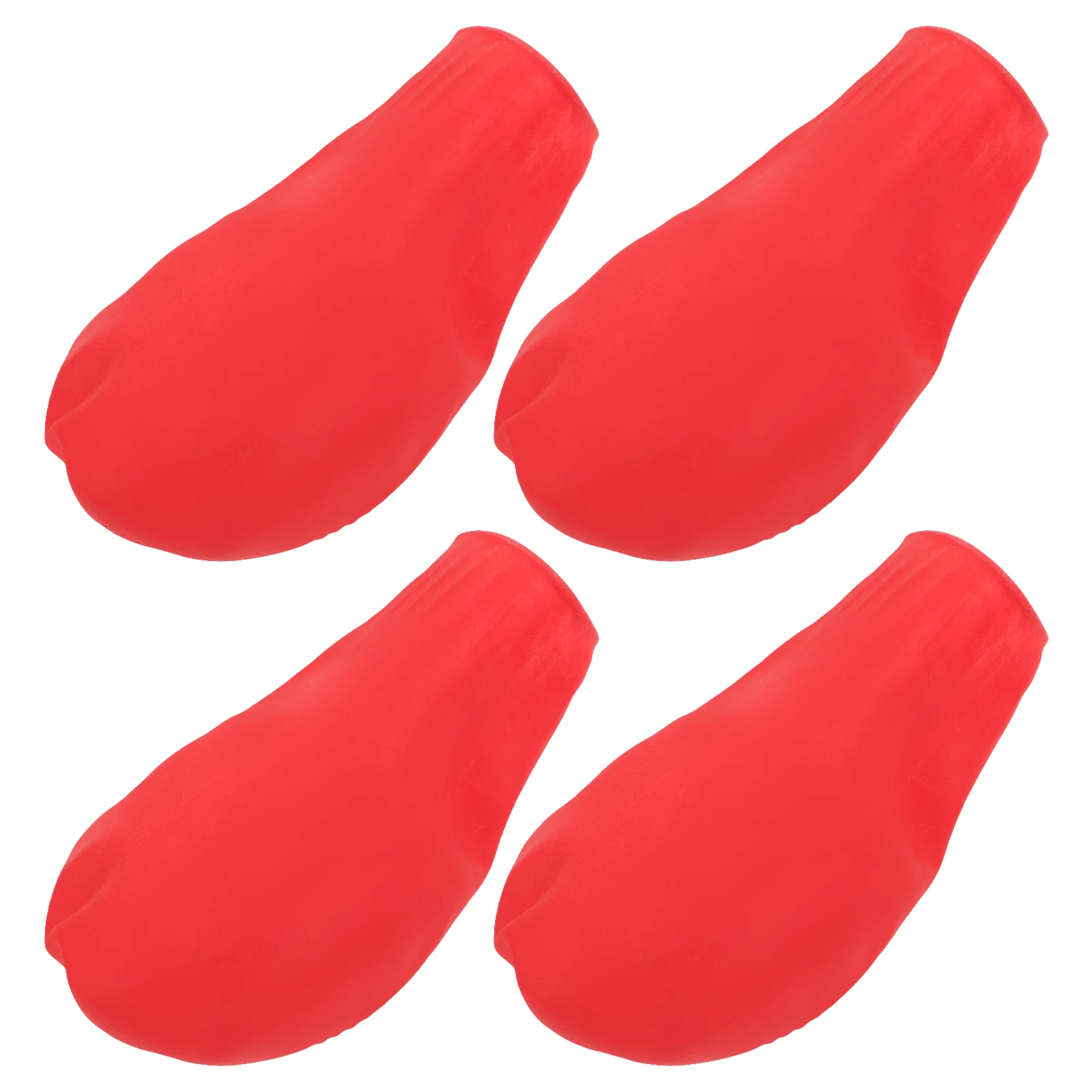 

4 Pcs Shoes Pet Waterproof Covers Non-slip Protective Dog Red Boots for Outdoor
